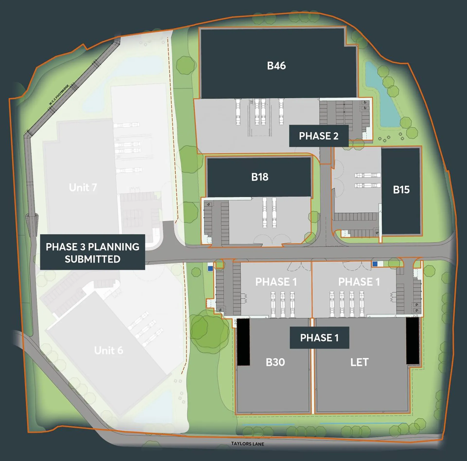 St. Modwen Park Broomhall site plan